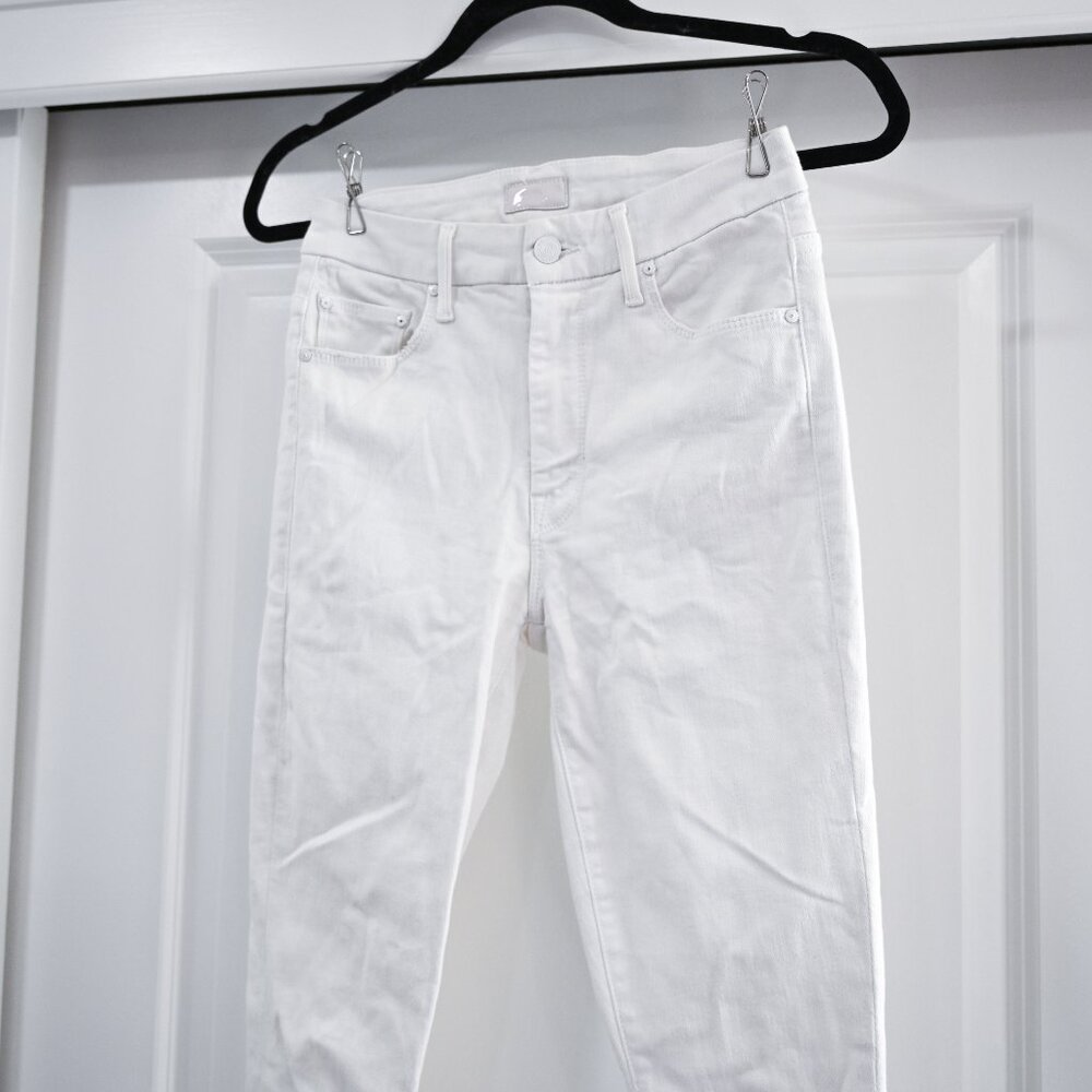 MOTHER Size 25 High Waisted Looker Ankle Fray in Fairest of Them All - Picture 7 of 13